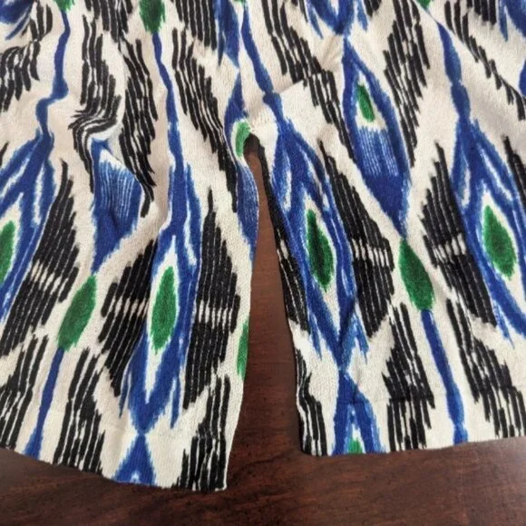 NWT Chicos 1 Womens M Ikat Fringe Tassel Open Cardigan 3/4 Bell Sleeve $129 - Picture 5 of 9